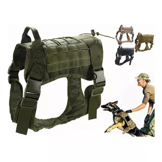 Chaleco Táctico Perro Pechera Militar Desmontabl Correa