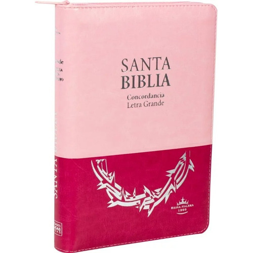 Biblia Reina Valera 1960 Con Cierre Y Indice Rosado Y Fucsia