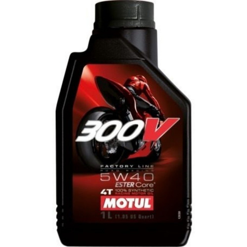 Aceite Moto 4t 300v 5w40 100% Sintético Motul 1l