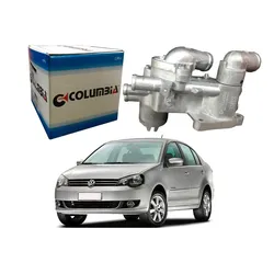  Carcaça Termostatica Aluminio Polo Sedan 1.6 8v 2012 A 2015