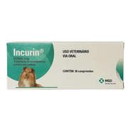 Incurin 1mg 30 Comprimidos Msd Incontinencia Cadelas