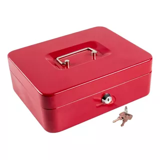 Cofre Portavalores Rd  Nro.3 Caja De Dinero Monedero, Alajero    N°3 Color Rojo