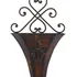Deco 79 Metal Scroll Indoor Outdoor Hanging Wall Planter, Se Brown Deco 79