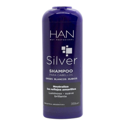 Shampoo Han Silver Matizador Neutraliza Amarillo 375ml