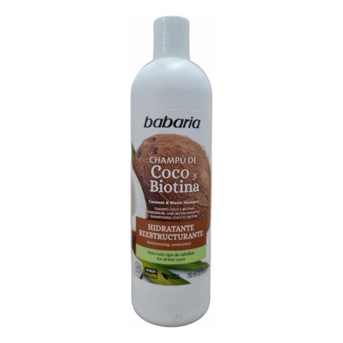  Shampoo Babaria 700ml Coco Y Biotina 31360