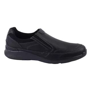 Mocasín Derby De Piel Rodrisan Color Negro Para Hombre 13041