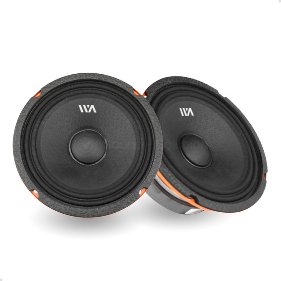 Par Medio Rango Waraudio Black Hawk 6.5'' Bh64m 250w Rms