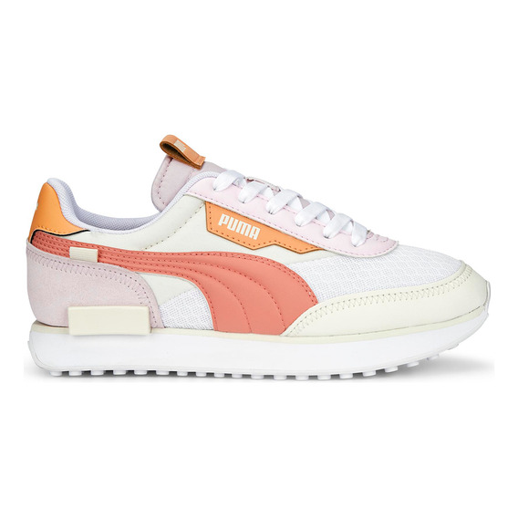 Zapatillas Puma Mujer Future Rider Pastel 383683-03 Blanco