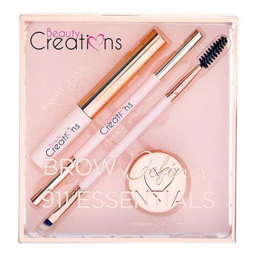 Set Esenciales Para Definir Cejas Dark Brown Beauty Creation Color Transparente