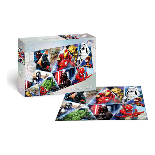 Puzzle 240 Pzas Disney 100 Rompecabezas Heroes Marvel Star