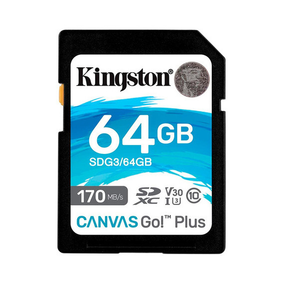 Memoria Sd Kingston 64gb Canvas Go Plus 4k (uhs-i U3 V30)