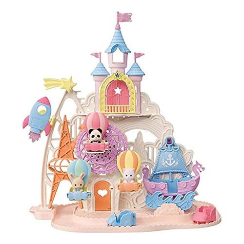 Calico Critters Baby Amusement Park, Dollhouse Playset Con 3