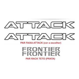 Kit Adesivo Attack + Frontier  Para Rack Teto (par)