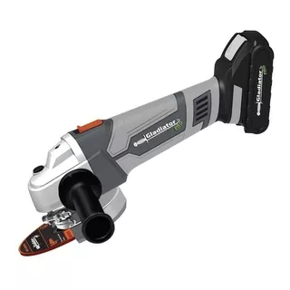 Amoladora Angular Inalámbrica Gladiator Pro Aa 815/18 K2 Color Gris 18 w + Accesorio