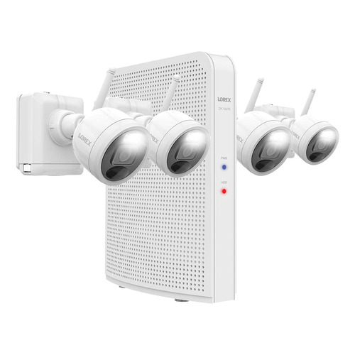 Lorex Sistema De Cámara De Seguridad 2k Con Nvr De 32 Gb -. Color Blanco