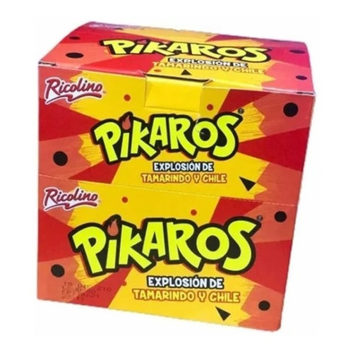 Dulce Pikaros Tamarindo Con Chile Ricolino 30 Pzas 495 Gr