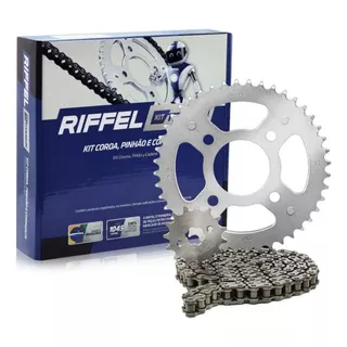 Kit Relação Riffel Start Cg 150 Fan 150 Titan 150 Aço 1045