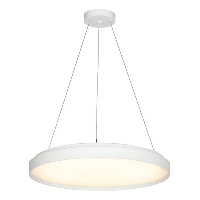 Colgante Led York Blanco Control Remoto 45w Moderno Lk Blanco