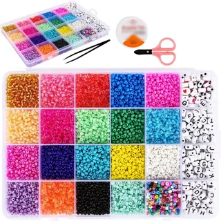 Kit Para Hacer Collares Pulseras 10.000 Piezas Para Niñas