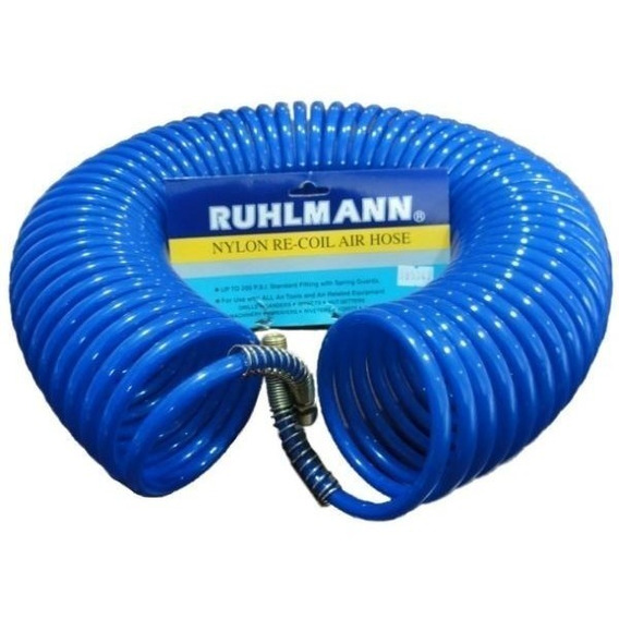 Manguera Espiralada Para Compresor 1/4'' X 15 Mt Ruhlmann