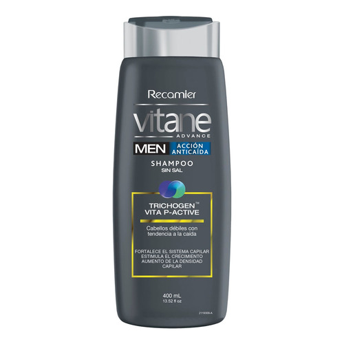 Shampoo Men Vitane Anti-caída - Ml A $45