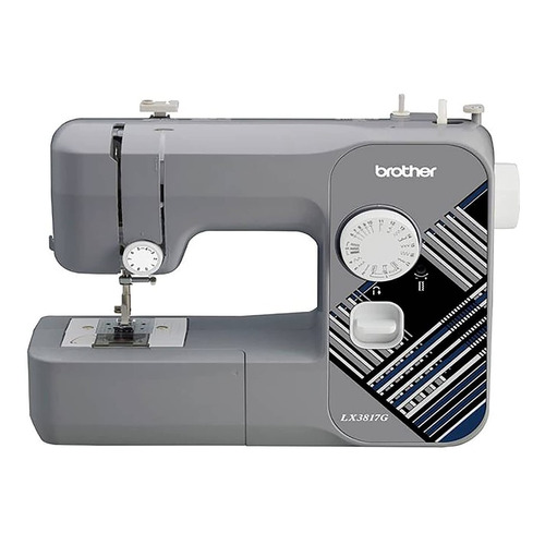 Máquina de coser recta Brother LX3817 portable gris 110V