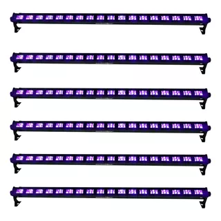 Barra Uv Led 18 Hyper Leds 5w Ultravioleta Luz Negra 6 Pz