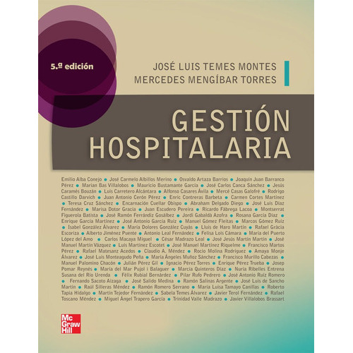 Gestion Hospitalaria, De Temes Montes,josé Luis. Editorial Mcgraw-hill Interamericana De España S.l., Tapa Blanda En Español