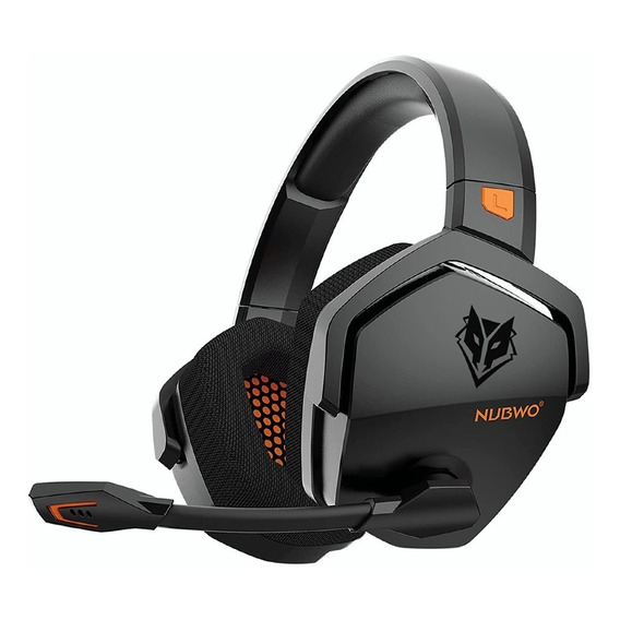 Auriculares gamer inalámbricos Nubwo Gamer Wireless Bluetooth G06 Black and Orange G06-BT-3031 naranja