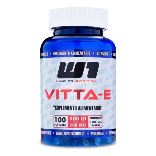 Vitamina E  Vitta E 100 Softgels Winkler Nutrition Sabor Cápsulas