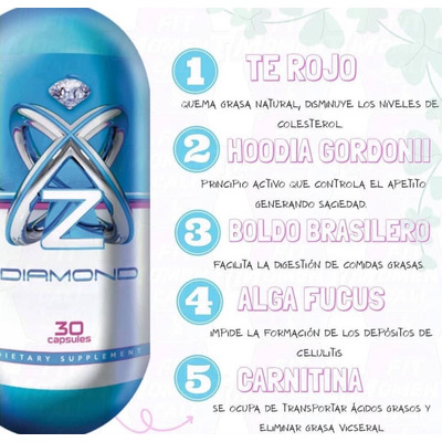 Quema Grasa Zx Diamond - Unidad a $109000