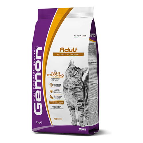 Gemon Cat 7kg Adult Complete Pollo Y Pavo