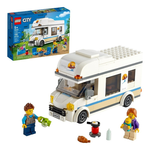 Kit Lego City Autocaravana De Vacaciones 60283 190 Piezas 3