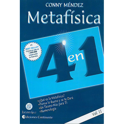 Metafisica 4 En 1 Vol Ii, De Ny Méndez. Editorial Continente, Edición 1 En Español