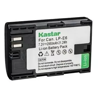 Batería De Alta Capacidad Para Canon Kastar Lp-e6