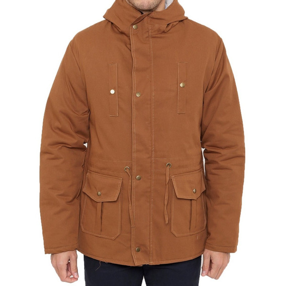 Parka Hombre Campera Larga Abrigada Con Capucha Invierno