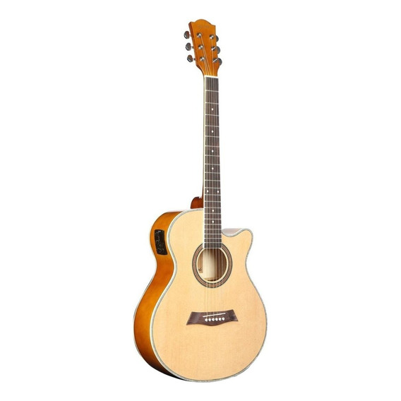 Guitarra acústica Deviser L-706 para diestros natural brillante