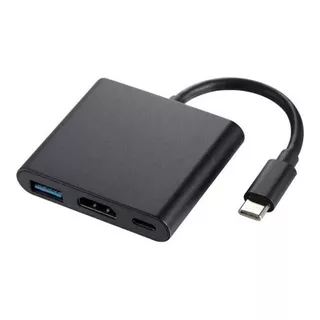 Hub Adaptador Usb Tipo C 3 En 1 Linkon Hdmi Para Mac Macbook