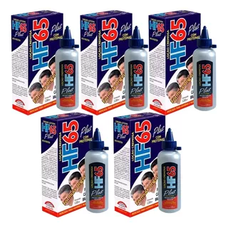  Kit 5 Loção Cremosa Hf65 Plus Com Proteínas 120ml