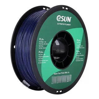 Filamento Esun Pla+ 1.75mm Impresora 3d Color Azul Oscuro