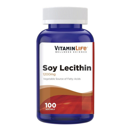 Lecitina De Soya (1200mg / 100 Cápsulas) Vitamin Life 