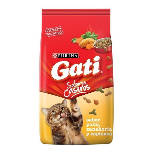Alimento Gati Recetas Caseras para gato adulto sabor pollo, zanahoria y espinaca en bolsa de 15kg
