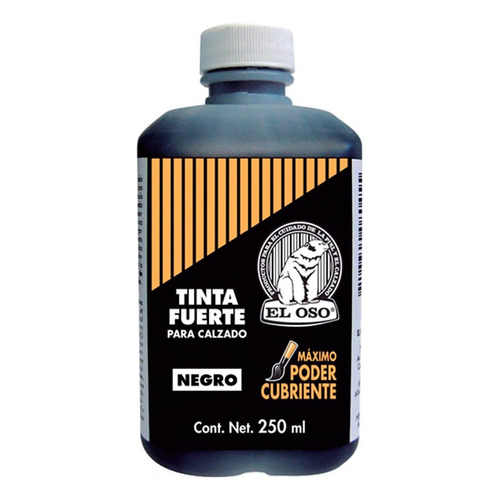 Tinta El Oso Fuerte 250ml, Negro