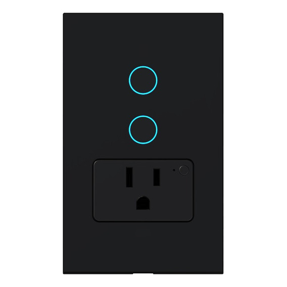 Enchufe Wifi 2 Interruptor Inteligente Smartlife Alexa Negro