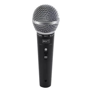Microfone Mxt M-58 Dinâmico Cardioide Cor Preto