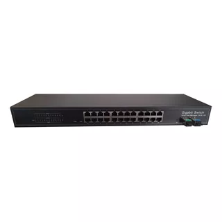 Switch 24 Portas 2 Sfp Gerenciavel Vsecurity Networks+ 2gbic