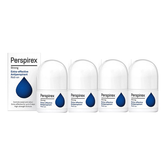 Perspirex Strong Roll-on 20ml Pack De 4