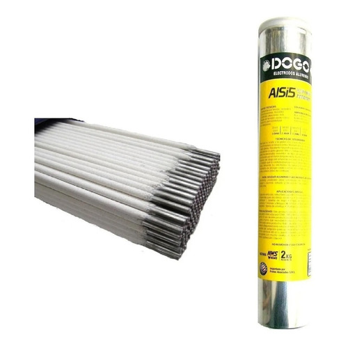 Electrodo Para Aluminio Dogo X 2 Kg Para Soldar 2.5 Mm Alsi5