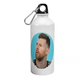 Botella De Agua Deporte Messi Que Mira Bobo 600 Ml