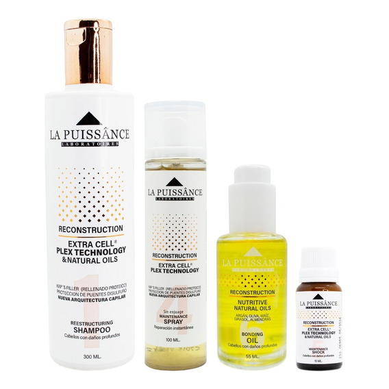 La Puissance Kit Extra Cell Plex Shampoo Spray Serum Ampolla